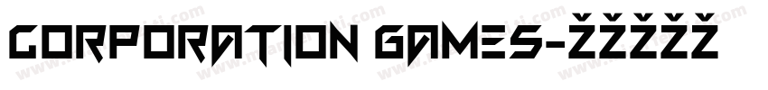 Corporation Games字体转换